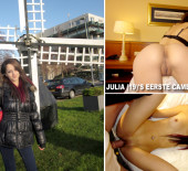 Julia (19) voor het eerst uit de kleren