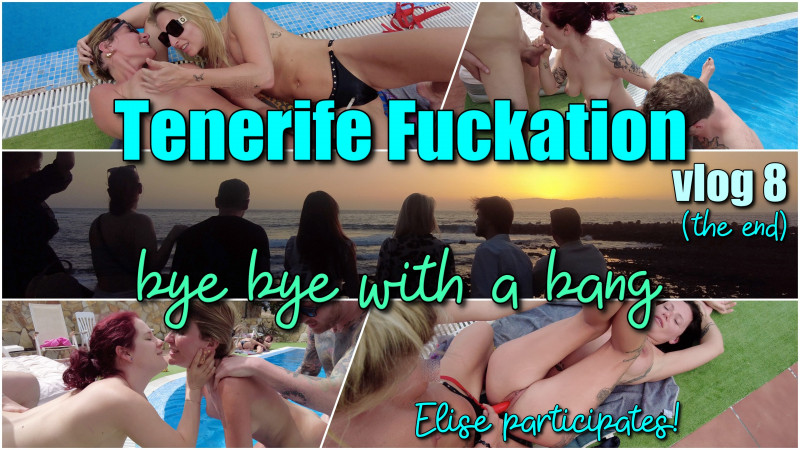 Film Tenerife Fuckation Vlog 8: bye bye met een bang! En Elise doet mee!
