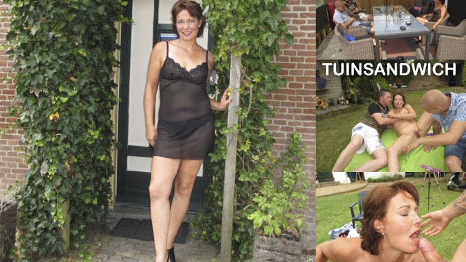 Rijpe Romi De Tuin Door Gesandwiched