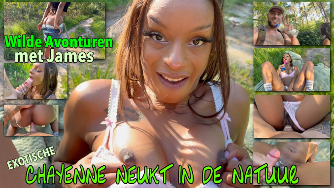 Buiten Gebeurt Het! James Neukt Chayenne In De Bosjes